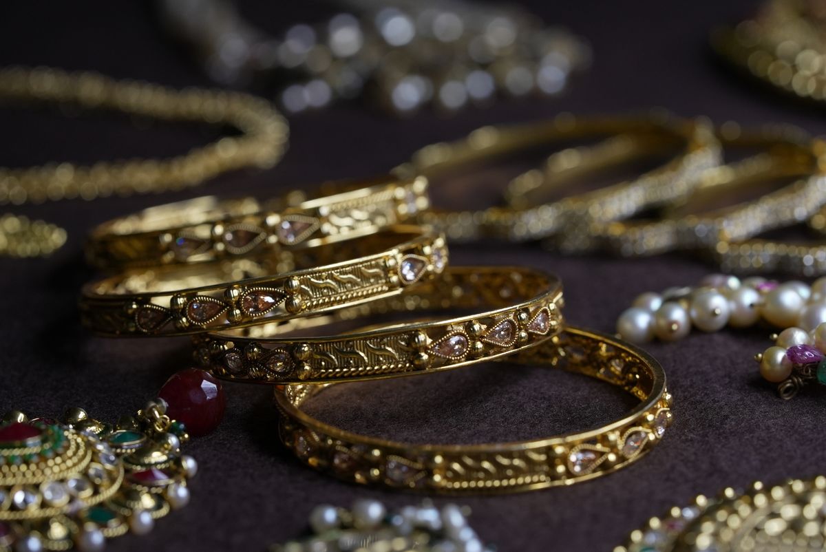 Gold-Plated Kada (Pair)
