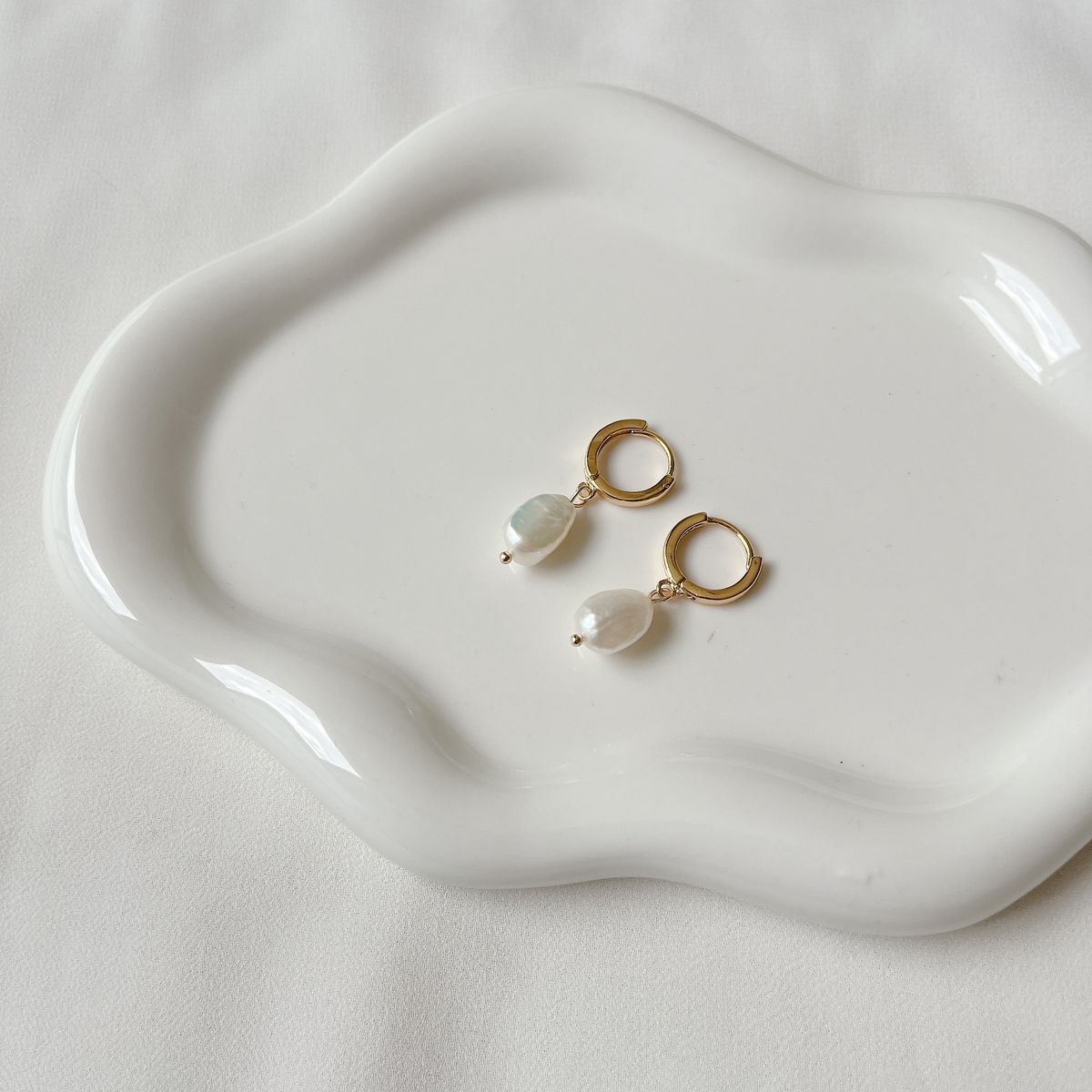 Pearl Drop Danglers
